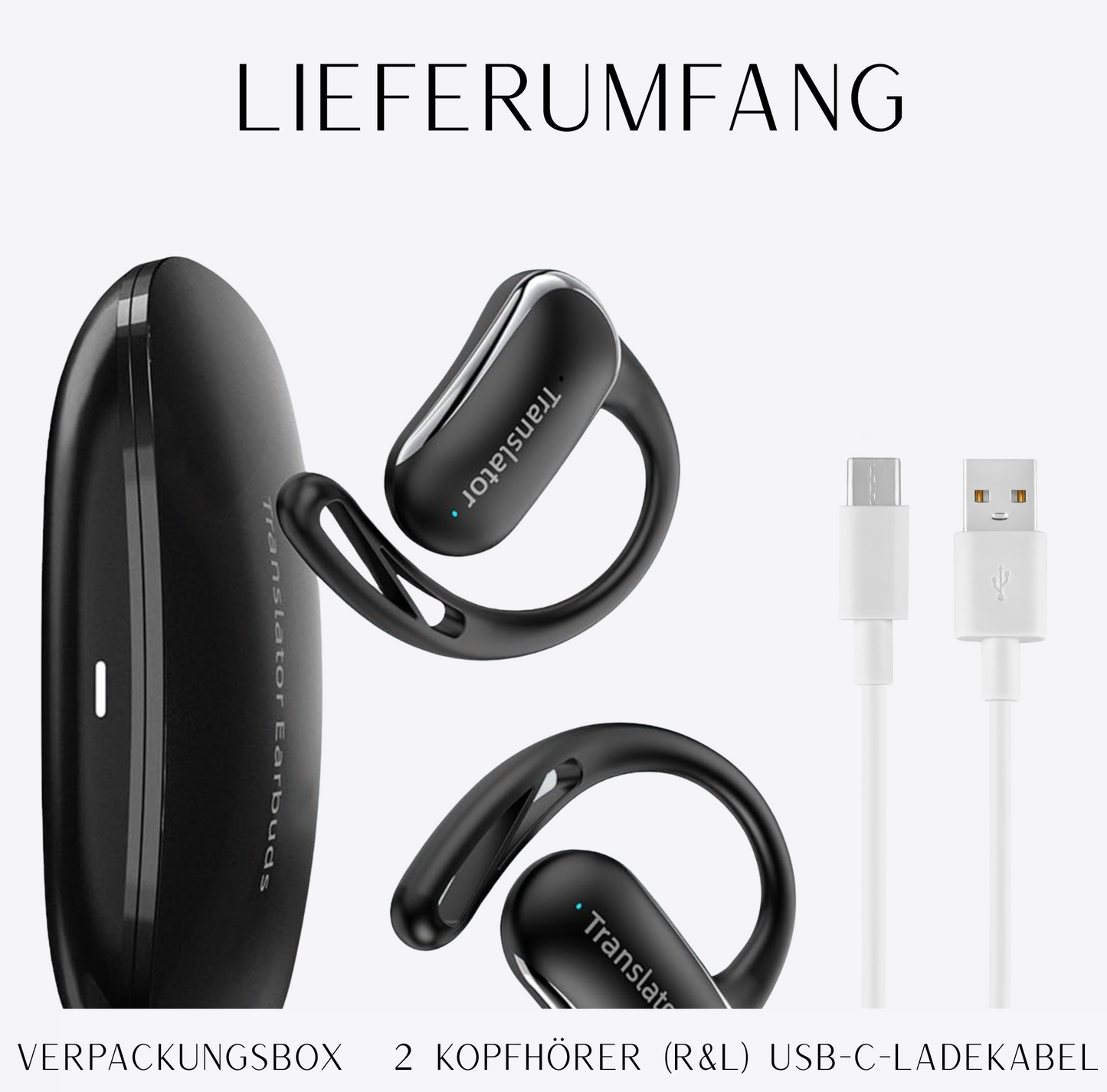 VISION ONE AI F56 PRO | Premium 3-in-1 Kopfhörer für Echtzeitübersetzung