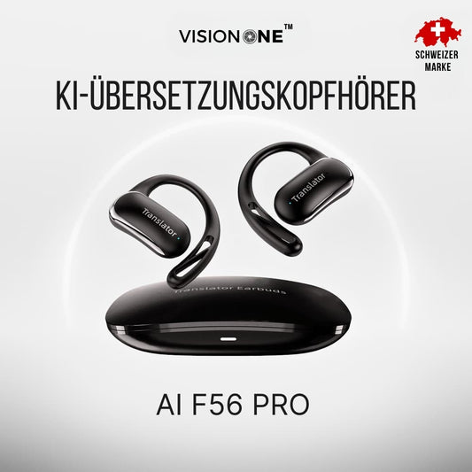 VISION ONE AI F56 PRO | Premium 3-in-1 Kopfhörer für Echtzeitübersetzung